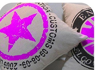 DTF print on cushion covers
